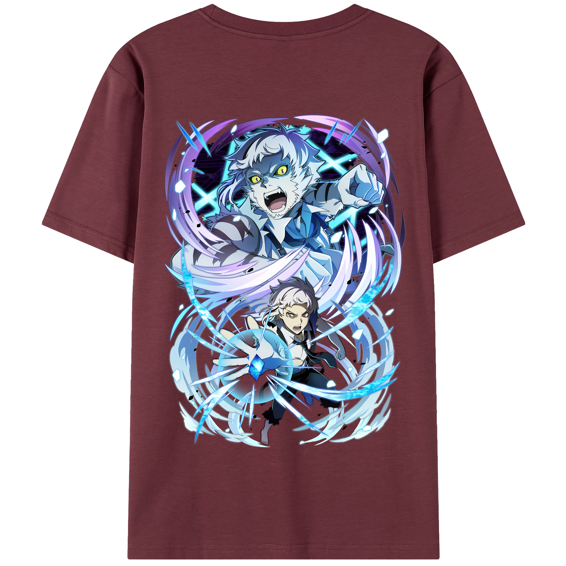 （画像用） 文豪ストレイドッグス Bungo Stray Dogs 綿100％半袖Tシャツ（背面プリント）
